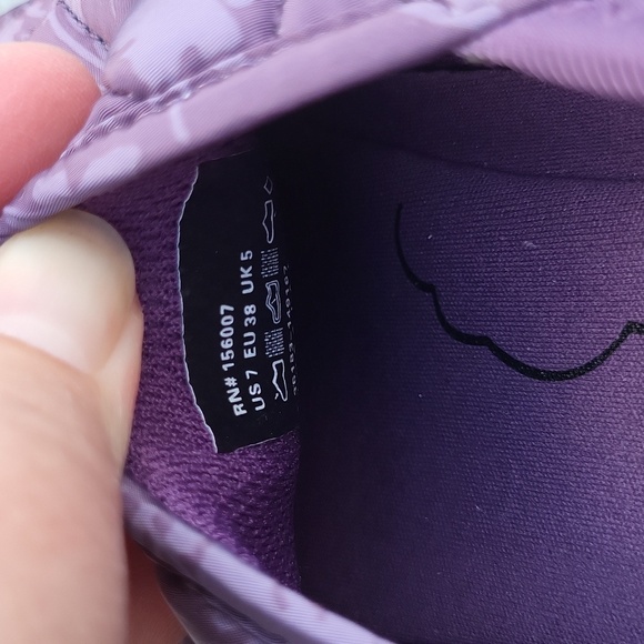 VB Cloud Purple Tonal Floral Convertible Slip On Sneaker - Picture 9 of 10